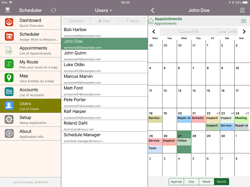 resco scheduler