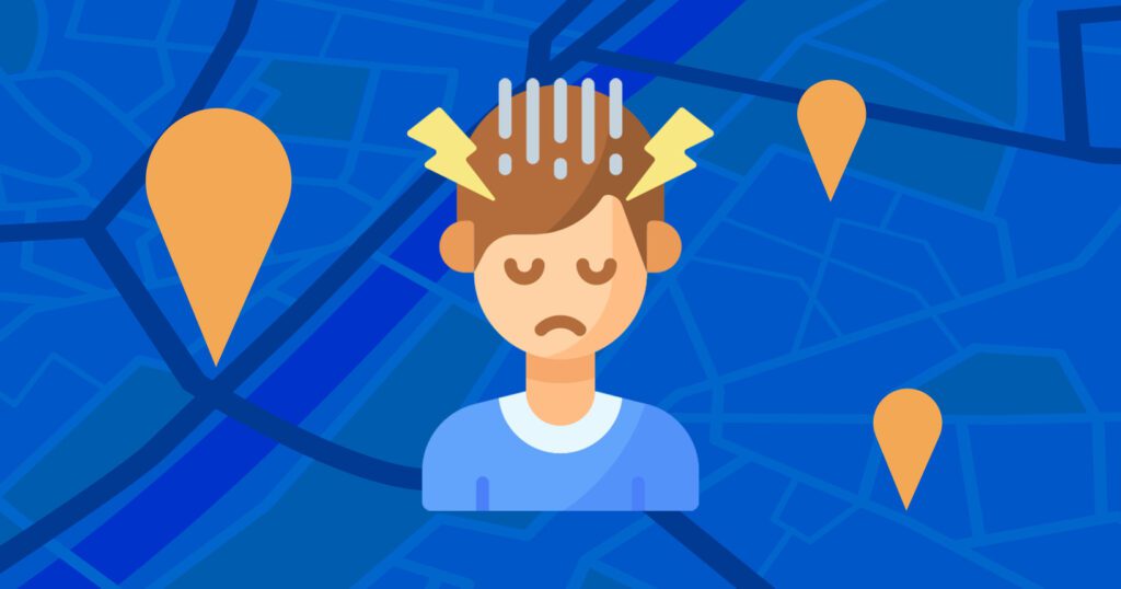 illustration of a stressed employee