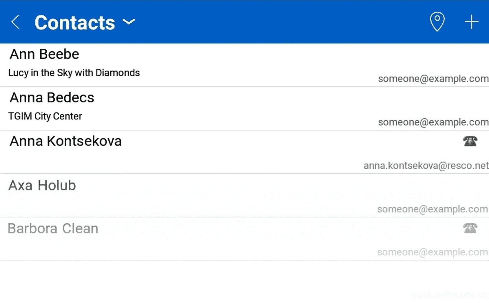 Phone contact import Resco Mobile CRM for Microsoft Dynamics CRM