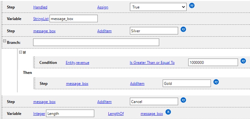 rule editor available in resco woodford administration tool