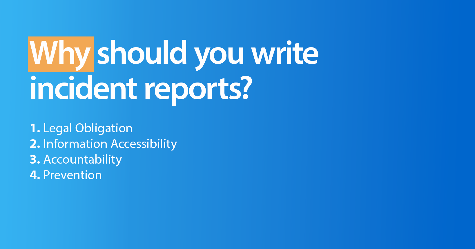 how to write in incident report