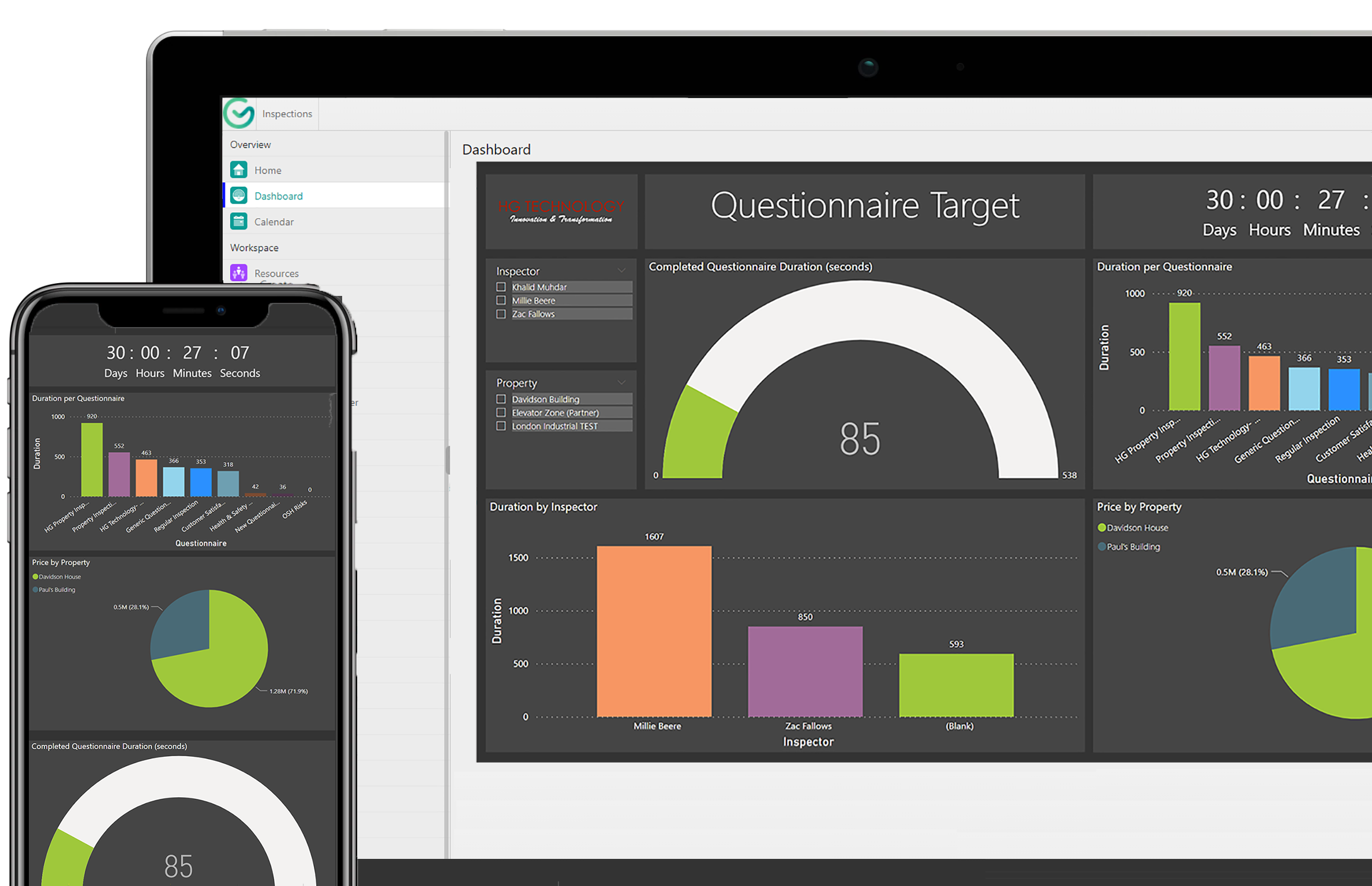 Microsoft power platform dashboard.