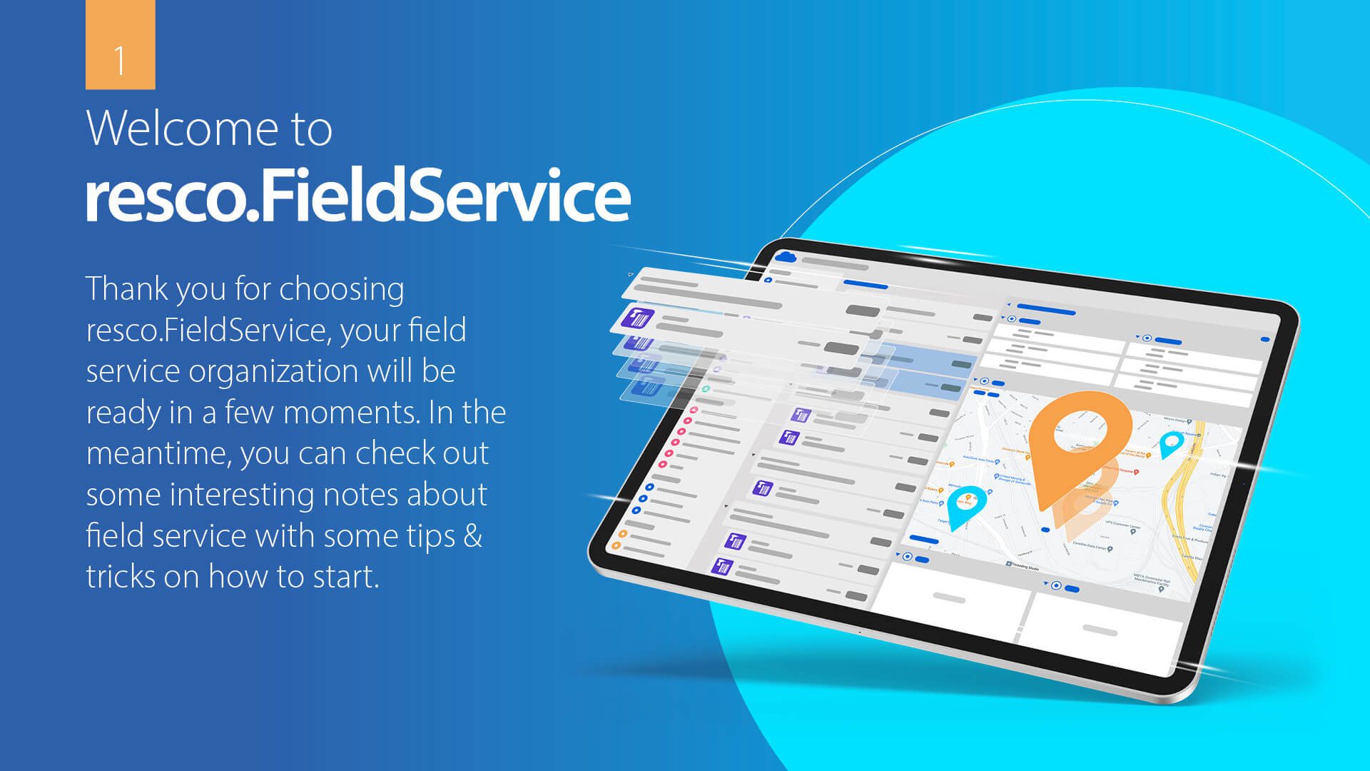 resco field service trial splash