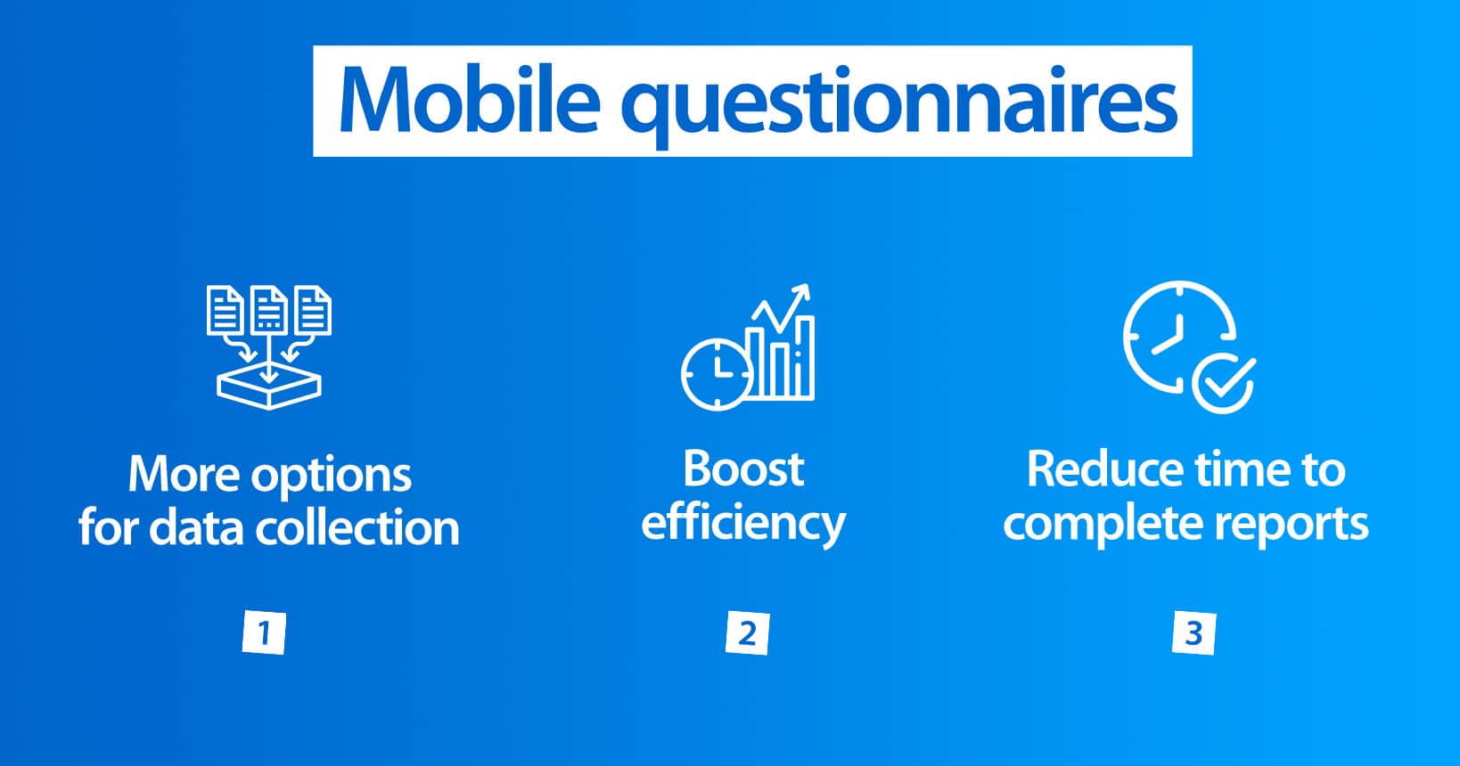 Benefits of mobile questionnaires